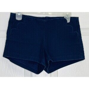LILLY PULITZER SCALLOPED POCKET SHORTS NAVY BLUE SIZE 0
